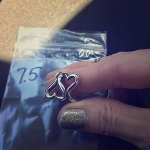 James Avery “Heart to Heart” Ring Size 7.5